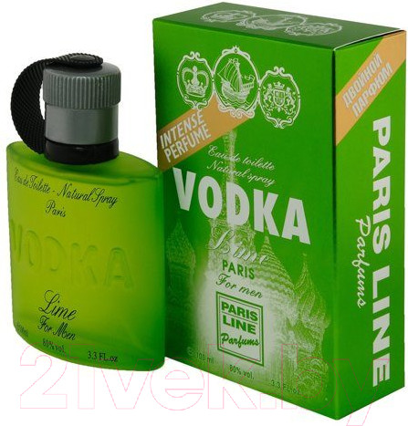 Изображение товара Туалетная вода Paris Line Vodka Lime (100мл)