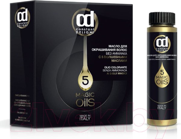 Изображение товара Масло для окрашивания волос Constant Delight Olio-Colorante без аммиака 4.09 (50мл, горький шоколад)