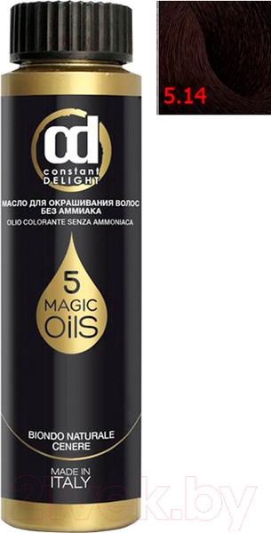 Изображение товара Масло для окрашивания волос Constant Delight Olio-Colorante без аммиака 5.14 (50мл, каштаново-русый сандре бежевый)
