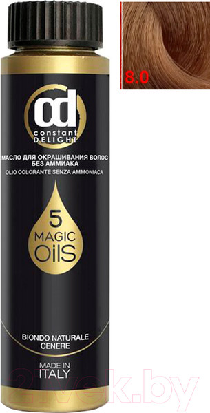 Изображение товара Масло для окрашивания волос Constant Delight Olio-Colorante без аммиака 8.0 (50мл, светло-русый)