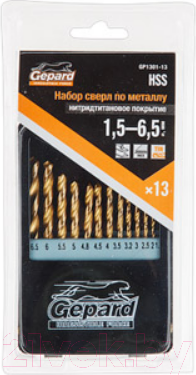 Изображение товара Набор сверл Gepard GP1301-13