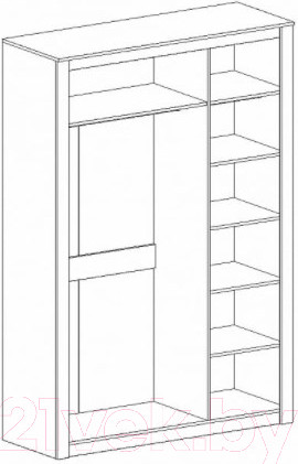 Изображение товара Шкаф Мебельград Даллас 3-х дверный (дуб винтерберг/таксония)
