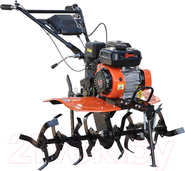 Изображение товара Мотокультиватор бензиновый Skiper SP-700S + колёса 4.00-8 (комплект)