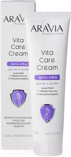 Изображение товара Крем для рук Aravia Profesional Vita Care Cream с пребиотиками и ниацинамидом (100мл)