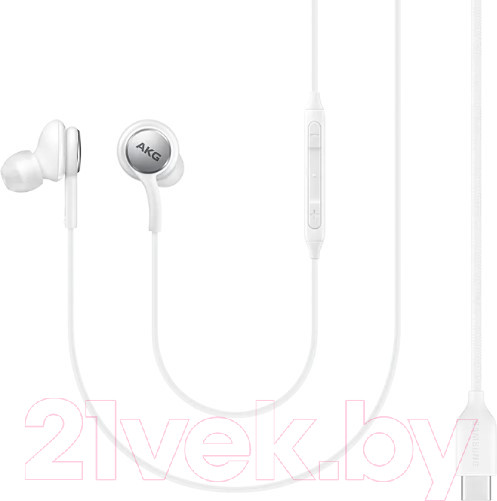 Изображение товара Наушники-гарнитура Samsung EO-IC100 / EO-IC100BWEGRU (белый)