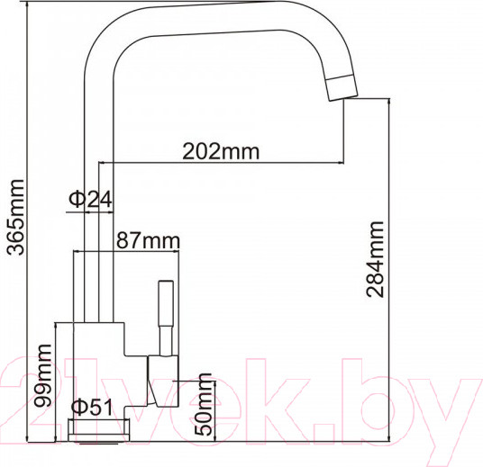 Изображение товара Мойка кухонная со смесителем БелЭворс Mila L + смеситель W4998-4 (бежевый)