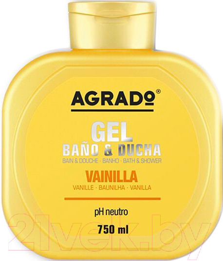 Изображение товара Гель для душа Agrado Bath Gel Vanilla (750мл)