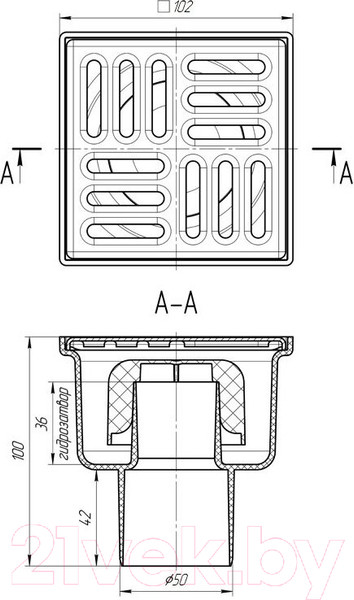 Изображение товара Трап для душа Ани Пласт ТА5202
