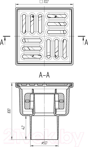 Изображение товара Трап для душа Ани Пласт TQ5202