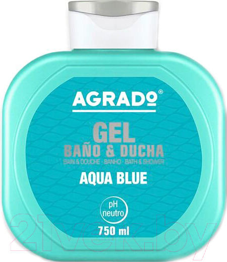Изображение товара Гель для душа Agrado Bath Gel Aqua Blue (750мл)