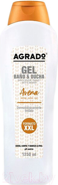 Изображение товара Гель для душа Agrado Bath & Shower Gel Oatmeal (1.25л)