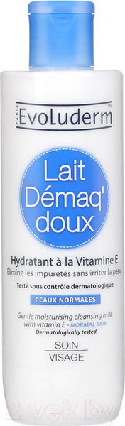 Изображение товара Молочко для снятия макияжа Evoluderm Vitamin E (250мл)