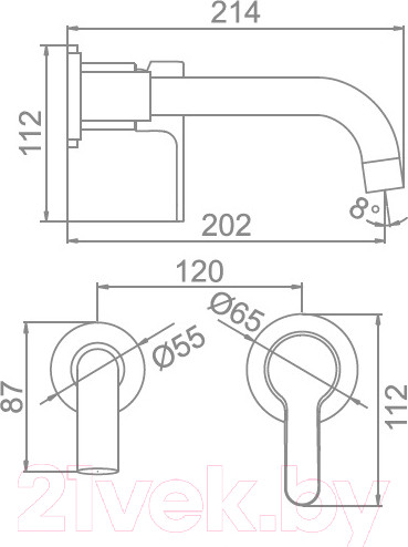 Изображение товара Смеситель Ledeme L1003-1