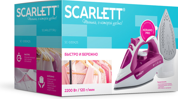 Изображение товара Утюг Scarlett SC-SI30K25 (розовый)