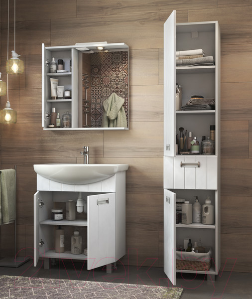 Изображение товара Шкаф с зеркалом для ванной Vigo Diana 600 L (со спотом)