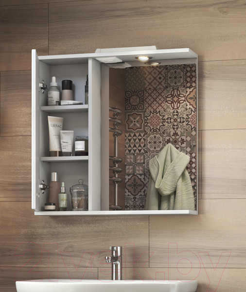 Изображение товара Шкаф с зеркалом для ванной Vigo Diana 700 L (со спотом)