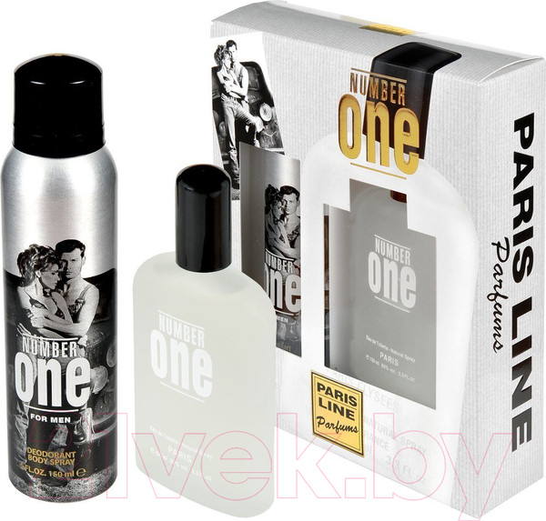 Изображение товара Парфюмерный набор Paris Line Number One Муж Туалетная вода 100мл+Дезодорант 150мл