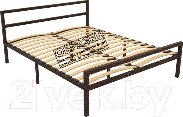 Изображение товара Односпальная кровать Князев Мебель Наргиз НЗ.90.190.М (медный антик)