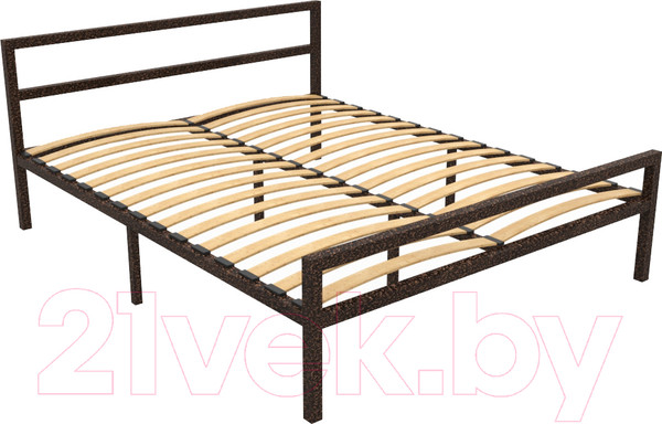 Изображение товара Полуторная кровать Князев Мебель Наргиз НЗ.120.190.М (медный антик)