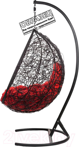 Изображение товара Кресло подвесное BiGarden Tropica Black BS (без стойки, красная подушка)
