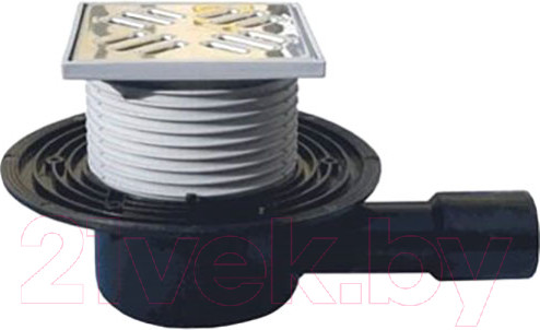 Изображение товара Трап для душа HL Ду 40х50 / HL510N (вертикальный с гидрозатвором)