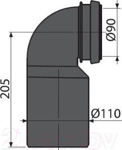 Изображение товара Патрубок Alcadrain M906