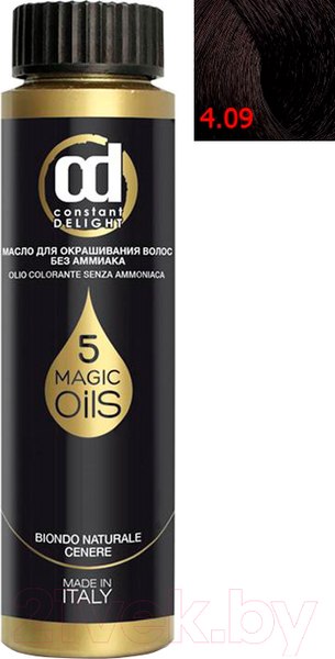 Изображение товара Масло для окрашивания волос Constant Delight Olio-Colorante без аммиака 4.09 (50мл, горький шоколад)
