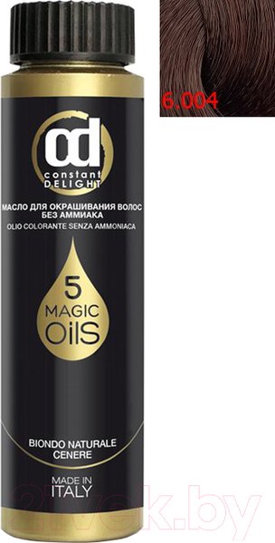 Изображение товара Масло для окрашивания волос Constant Delight Olio-Colorante без аммиака 6.004 (50мл, светлый каштановый натуральный тропический)