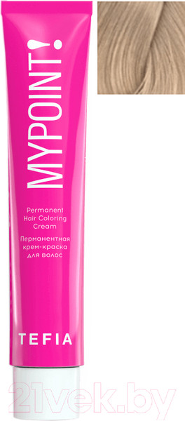Изображение товара Крем-краска для волос Tefia Mypoint 10/8 (60мл, экстра светлый блондин коричневый)