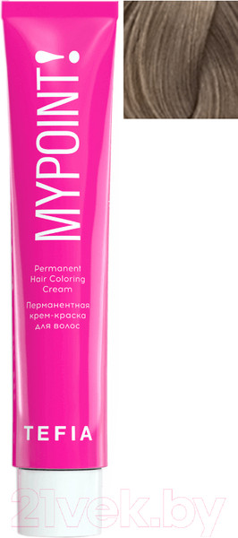 Изображение товара Крем-краска для волос Tefia Mypoint 8/1 (60мл, светлый блондин пепельный)