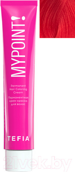 Изображение товара Крем-краска для волос Tefia Mypoint 8/5 (60мл, светлый блондин красный)