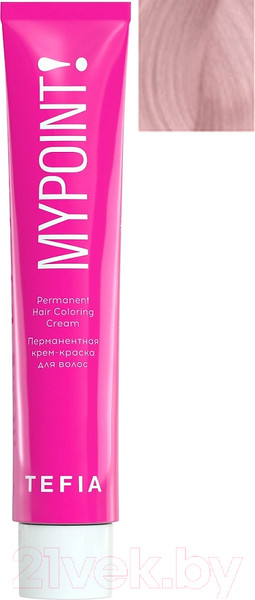 Изображение товара Крем-краска для волос Tefia Mypoint Special Blondes 107 (60мл, cпециальный блондин фиолетовый)