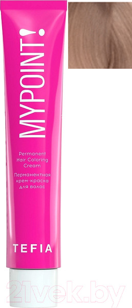 Изображение товара Крем-краска для волос Tefia Mypoint Special Blondes 187 (60мл, cпециальный блондин коричнево-фиолетовый)