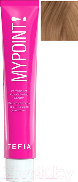 Изображение товара Крем-краска для волос Tefia Mypoint Special Grey 10/310 (60мл, экстра светлый блондин золотисто-пепельный)