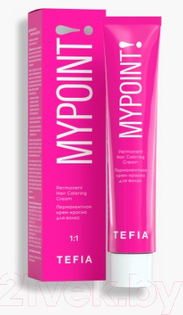 Изображение товара Крем-краска для волос Tefia Mypoint Special Grey 10/370 (60мл, экстра светлый блондин золотисто-фиолетовый)