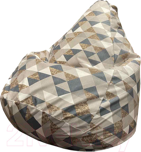 Изображение товара Бескаркасное кресло Flagman Груша Макси XXL Г2.5-192 (Zigzag Blooks 105)