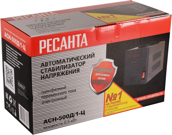 Изображение товара Стабилизатор напряжения Ресанта АСН-500Д/1-Ц (63/6/37)