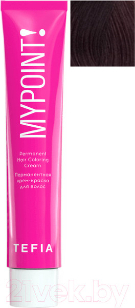 Изображение товара Крем-краска для волос Tefia Mypoint 6/61 (60мл, темный блондин махагоново-пепельный)