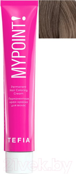 Изображение товара Крем-краска для волос Tefia Mypoint 7/1 (60мл, блондин пепельный)