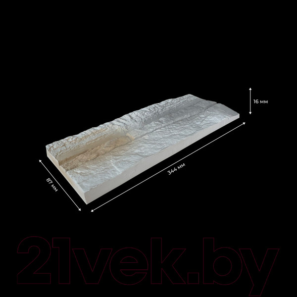 Изображение товара Декоративный камень гипсовый Air Stone Атланта А21.11 (белый/светло-серый/светло-коричневый)