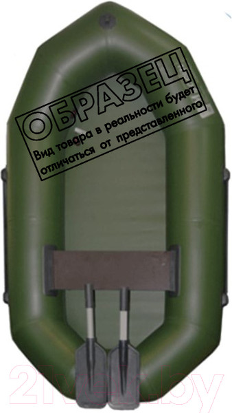 Изображение товара Надувная лодка Муссон R-200 с гребками (серый)