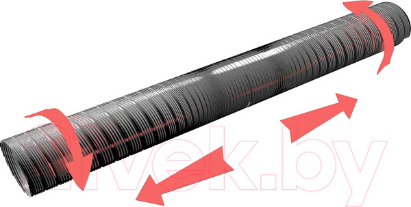 Изображение товара Воздуховод жесткий ERA Алюминиевый 14ВА