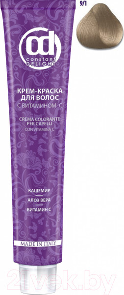 Изображение товара Крем-краска для волос Constant Delight Crema Colorante с витамином С 9/1 (100мл, блондин сандре)