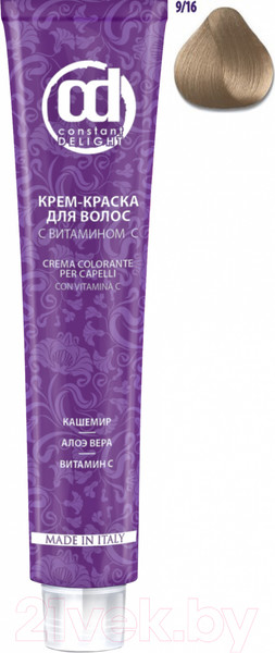 Изображение товара Крем-краска для волос Constant Delight Crema Colorante с витамином С 9/16 (100мл, блондин сандре шоколадный)