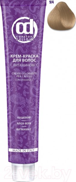 Изображение товара Крем-краска для волос Constant Delight Crema Colorante с витамином С 9/4 (100мл, блондин бежевый)