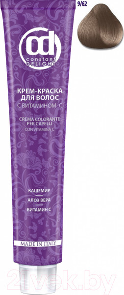 Изображение товара Крем-краска для волос Constant Delight Crema Colorante с витамином С 9/62 (100мл, блондин шоколадно-пепельный)