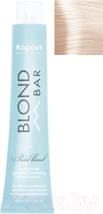 Изображение товара Крем-краска для волос Kapous Blond Bar с экстрактом жемчуга 002 (черничное безе)
