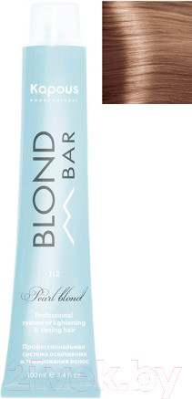 Изображение товара Крем-краска для волос Kapous Blond Bar с экстрактом жемчуга 1062 (розовый перламутровый)