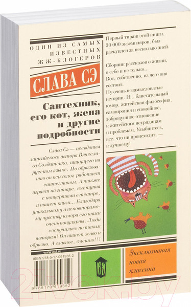 Изображение товара Книга АСТ Сантехник, его кот, жена и другие подробности (Слава Сэ)