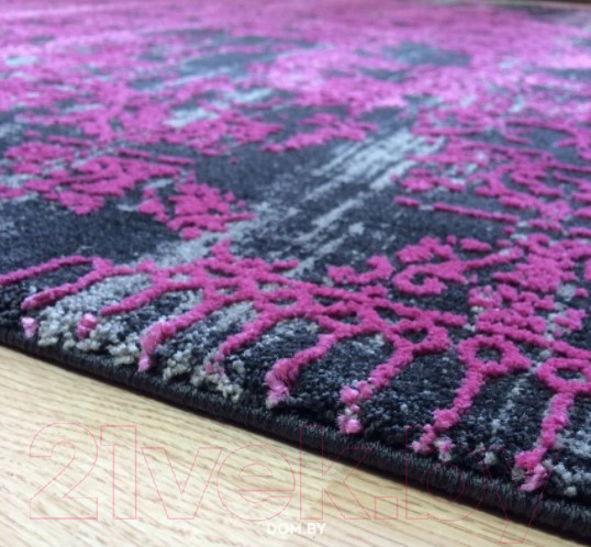 Изображение товара Ковер Flora Leo (200x290, черный/лиловый)